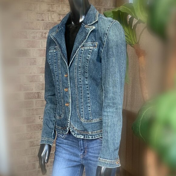 DKNY Jeans Lapel Jacket - Picture 3 of 14